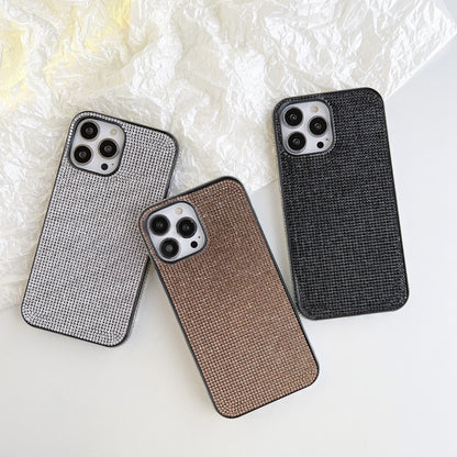 ELECTROPRIME For iPhone 15 Solid Color Diamond TPU Phone Case(Black)