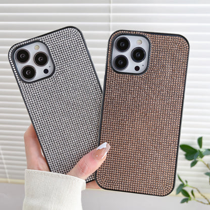 ELECTROPRIME For iPhone 15 Solid Color Diamond TPU Phone Case(Rose Gold)