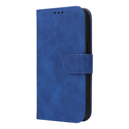 ELECTROPRIME For iPhone 15 Plus Skin Feel Magnetic Flip Leather Phone Case(Blue)