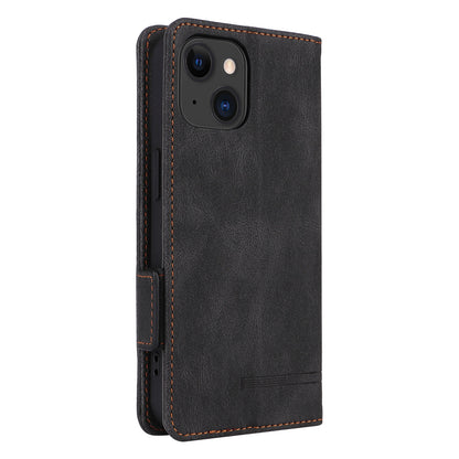 ELECTROPRIME For iPhone 15 Magnetic Clasp Leather Phone Case(Black)