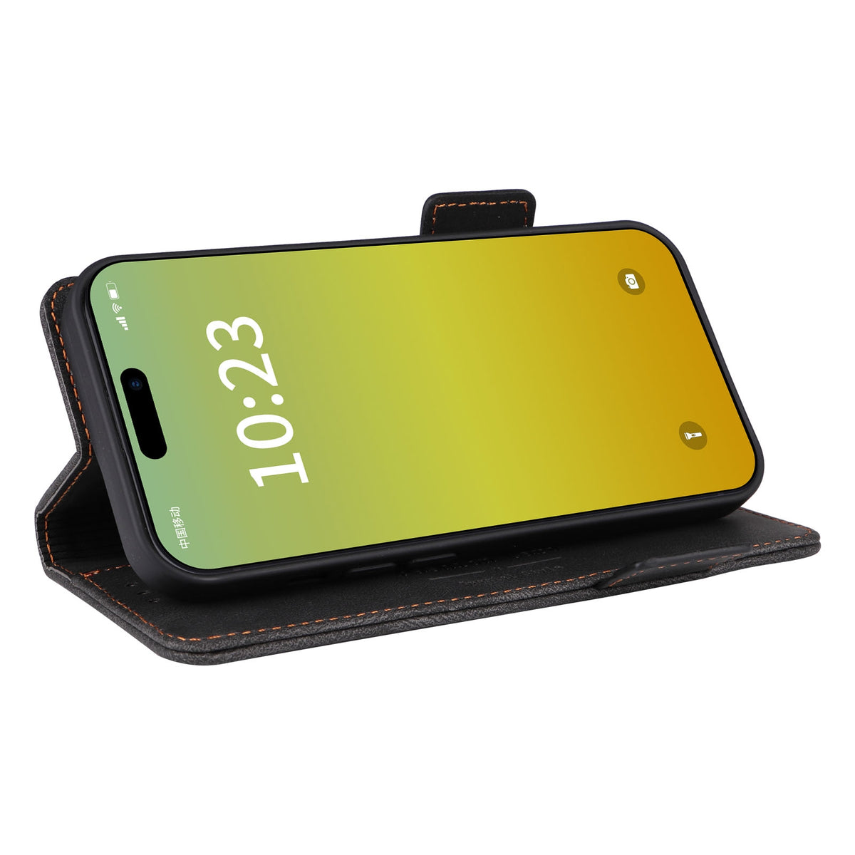 ELECTROPRIME For iPhone 15 Magnetic Clasp Leather Phone Case(Black)