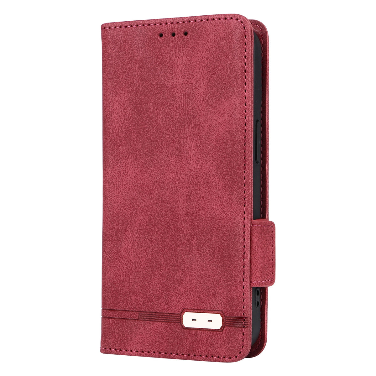 ELECTROPRIME For iPhone 15 Magnetic Clasp Leather Phone Case(Red)