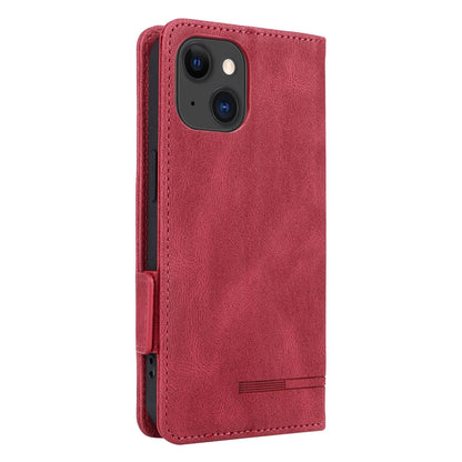 ELECTROPRIME For iPhone 15 Magnetic Clasp Leather Phone Case(Red)