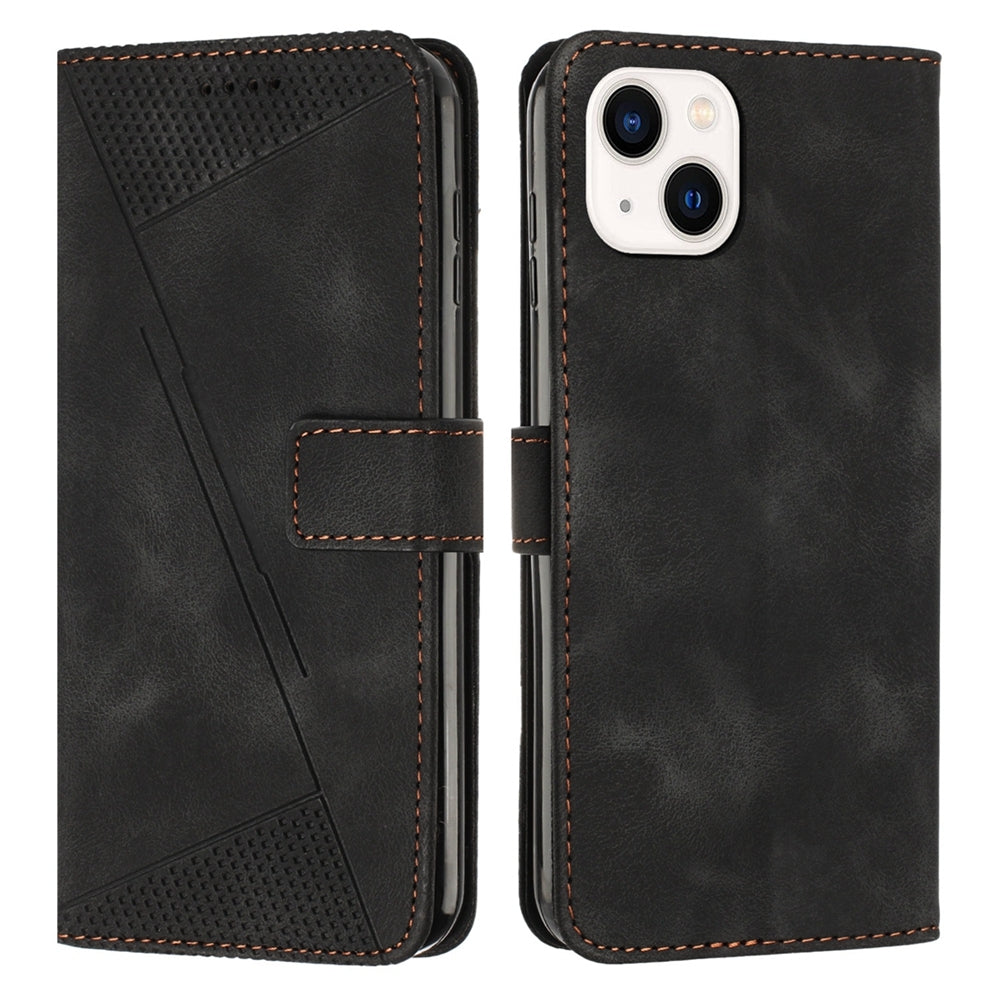 ELECTROPRIME For iPhone 15 Dream Triangle Leather Phone Case with Lanyard(Black)