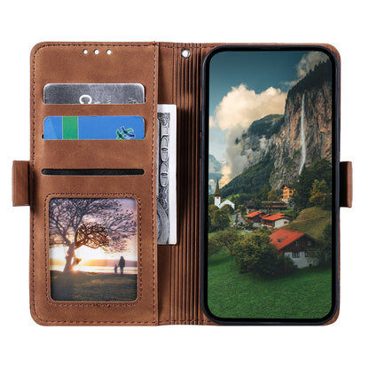ELECTROPRIME For iPhone 15 Retro Splicing Horizontal Flip Leather Phone Case(Green)