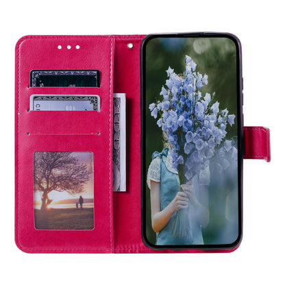 ELECTROPRIME For iPhone 15 Totem Flower Embossed Leather Phone Case(Red)