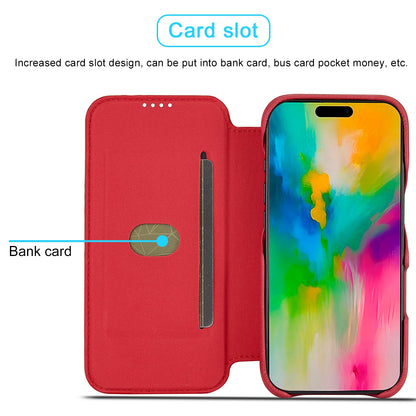 ELECTROPRIME For iPhone 16 Pro Max LC.IMEEKE Hon Ancient Series Flip Leather Phone Case(Red)