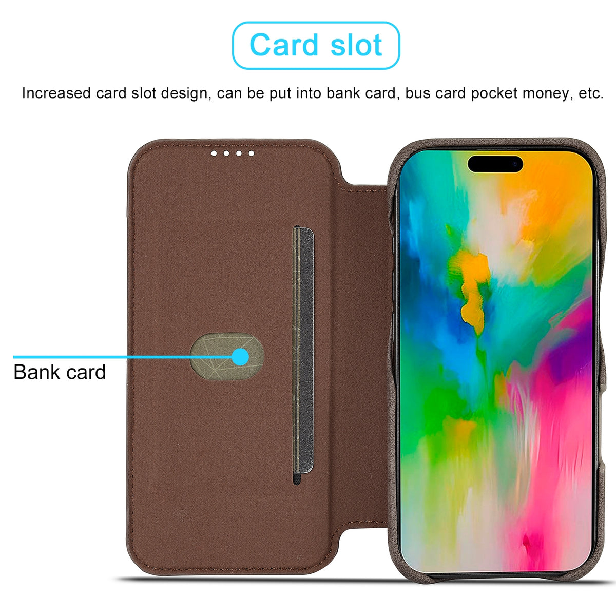 ELECTROPRIME For iPhone 16 Pro Max LC.IMEEKE Hon Ancient Series Flip Leather Phone Case(Coffee)