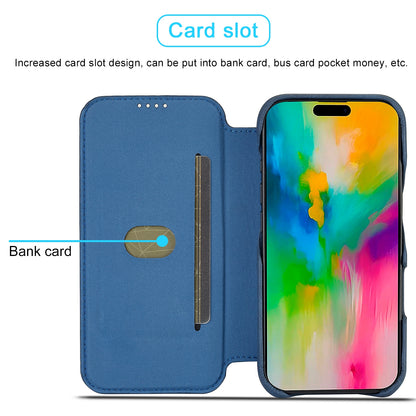 ELECTROPRIME For iPhone 16 Pro Max LC.IMEEKE Hon Ancient Series Flip Leather Phone Case(Blue)