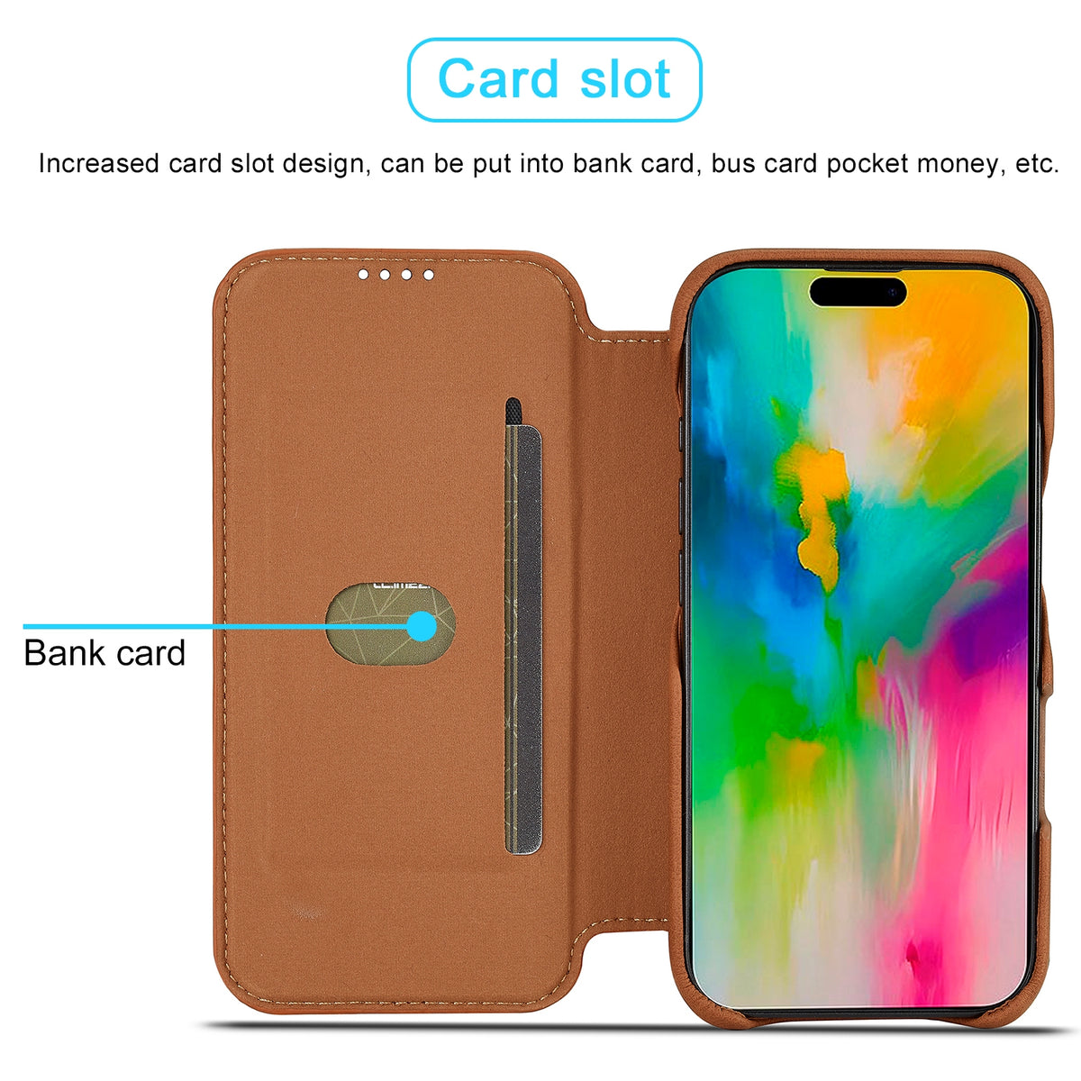 ELECTROPRIME For iPhone 16 Pro Max LC.IMEEKE Hon Ancient Series Flip Leather Phone Case(Brown)