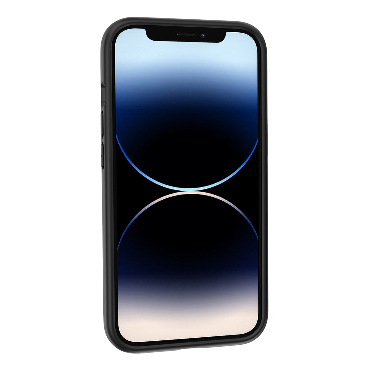ELECTROPRIME For iPhone 15 Rubber Oil Surface Solid Color Phone Case(Black)