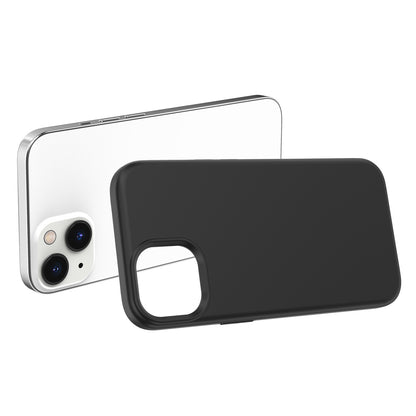 ELECTROPRIME For iPhone 15 Rubber Oil Surface Solid Color Phone Case(Black)