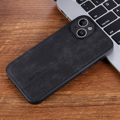 ELECTROPRIME For iPhone 15 AZNS 3D Embossed Skin Feel Phone Case(Black)
