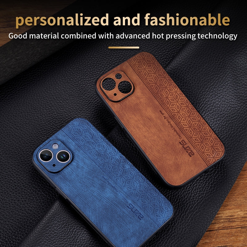 ELECTROPRIME For iPhone 15 AZNS 3D Embossed Skin Feel Phone Case(Dark Green)