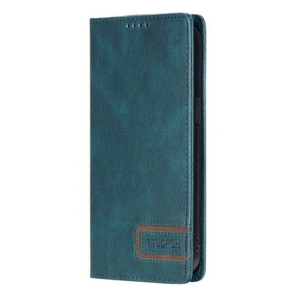 ELECTROPRIME For iPhone 15 TTUDRCH RFID Retro Texture Magnetic Leather Phone Case(Greem)
