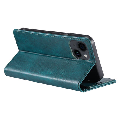 ELECTROPRIME For iPhone 15 TTUDRCH RFID Retro Texture Magnetic Leather Phone Case(Greem)