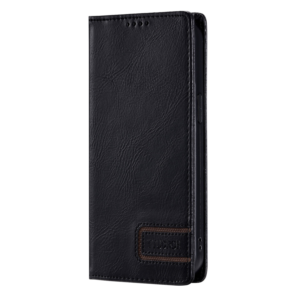 ELECTROPRIME For iPhone 15 TTUDRCH RFID Retro Texture Magnetic Leather Phone Case(Black)