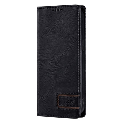 ELECTROPRIME For iPhone 15 TTUDRCH RFID Retro Texture Magnetic Leather Phone Case(Black)