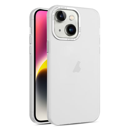 ELECTROPRIME For iPhone 15 Plus Frosted Translucent Mist Phone Case(White)