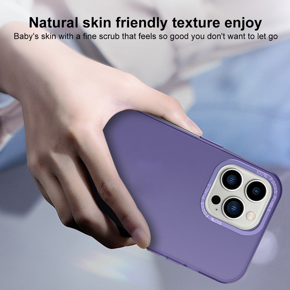 ELECTROPRIME For iPhone 15 Plus Frosted Translucent Mist Phone Case(White)
