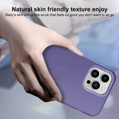 ELECTROPRIME For iPhone 15 Plus Frosted Translucent Mist Phone Case(White)