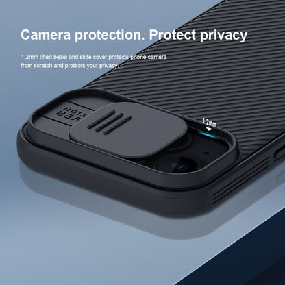 ELECTROPRIME For iPhone 15 Plus NILLKIN CamShield Pro PC Phone Case(Blue)