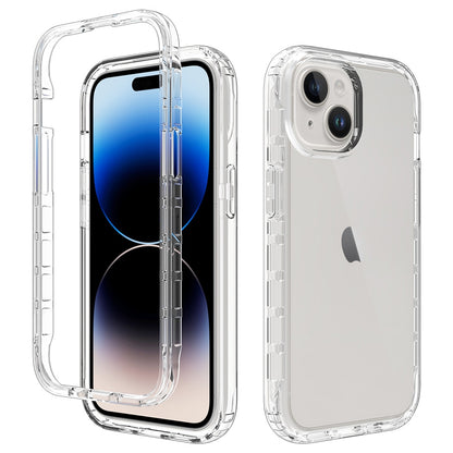 ELECTROPRIME For iPhone 15 Shockproof Clear Gradient PC + TPU Phone Case(Transparent)