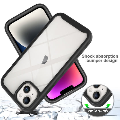 ELECTROPRIME For iPhone 15 Plus Starry Sky Solid Color Series PC + TPU Phone Case with PET Film(Royal Blue)