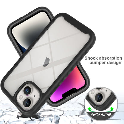 ELECTROPRIME For iPhone 15 Starry Sky Solid Color Series PC + TPU Phone Case with PET Film(Purple)