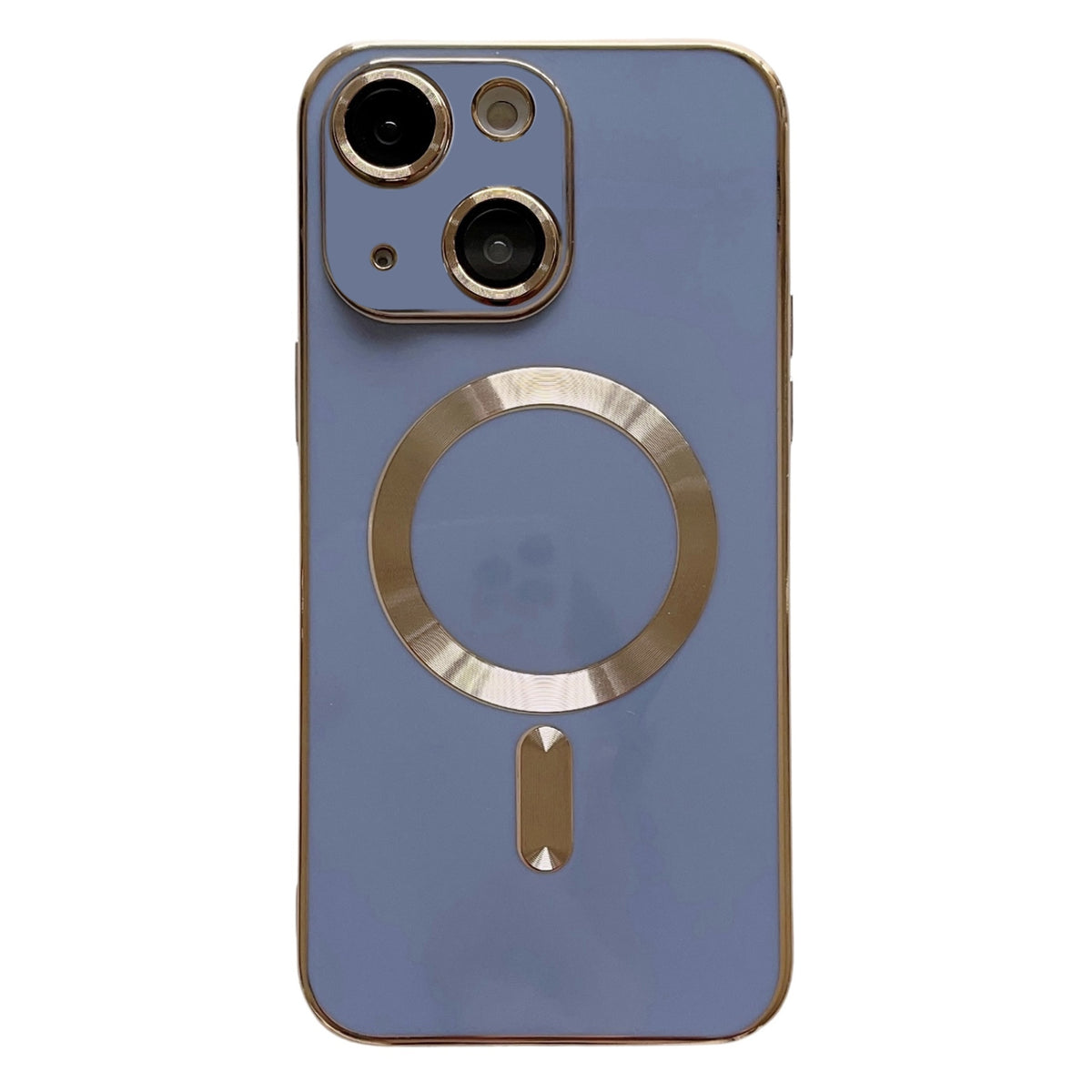ELECTROPRIME For iPhone 15 Plus Magsafe Plating TPU Phone Case with Lens Film(Light Blue)