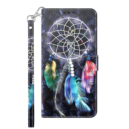 ELECTROPRIME For iPhone 15 3D Painted Leather Phone Case(Colorful Dreamcatcher)