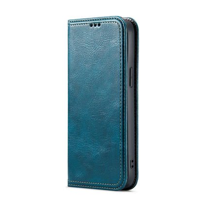 ELECTROPRIME For iPhone 15 Fierre Shann Vintage Bark Texture Wallet Leather Phone Case(Green)