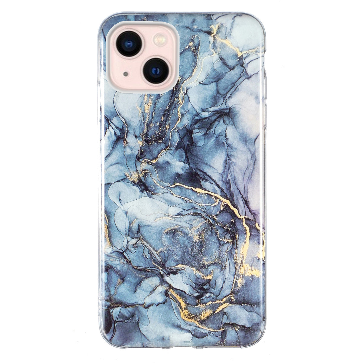 ELECTROPRIME IMD Marble TPU Phone Case For iPhone 15 Plus(Grey)