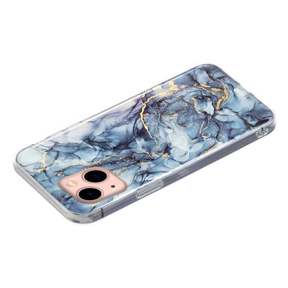 ELECTROPRIME IMD Marble TPU Phone Case For iPhone 15 Plus(Grey)