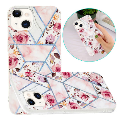 ELECTROPRIME Electroplating Soft TPU Phone Case For iPhone 15(Rose)
