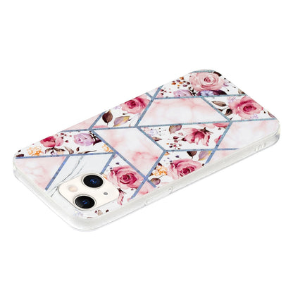 ELECTROPRIME Electroplating Soft TPU Phone Case For iPhone 15(Rose)