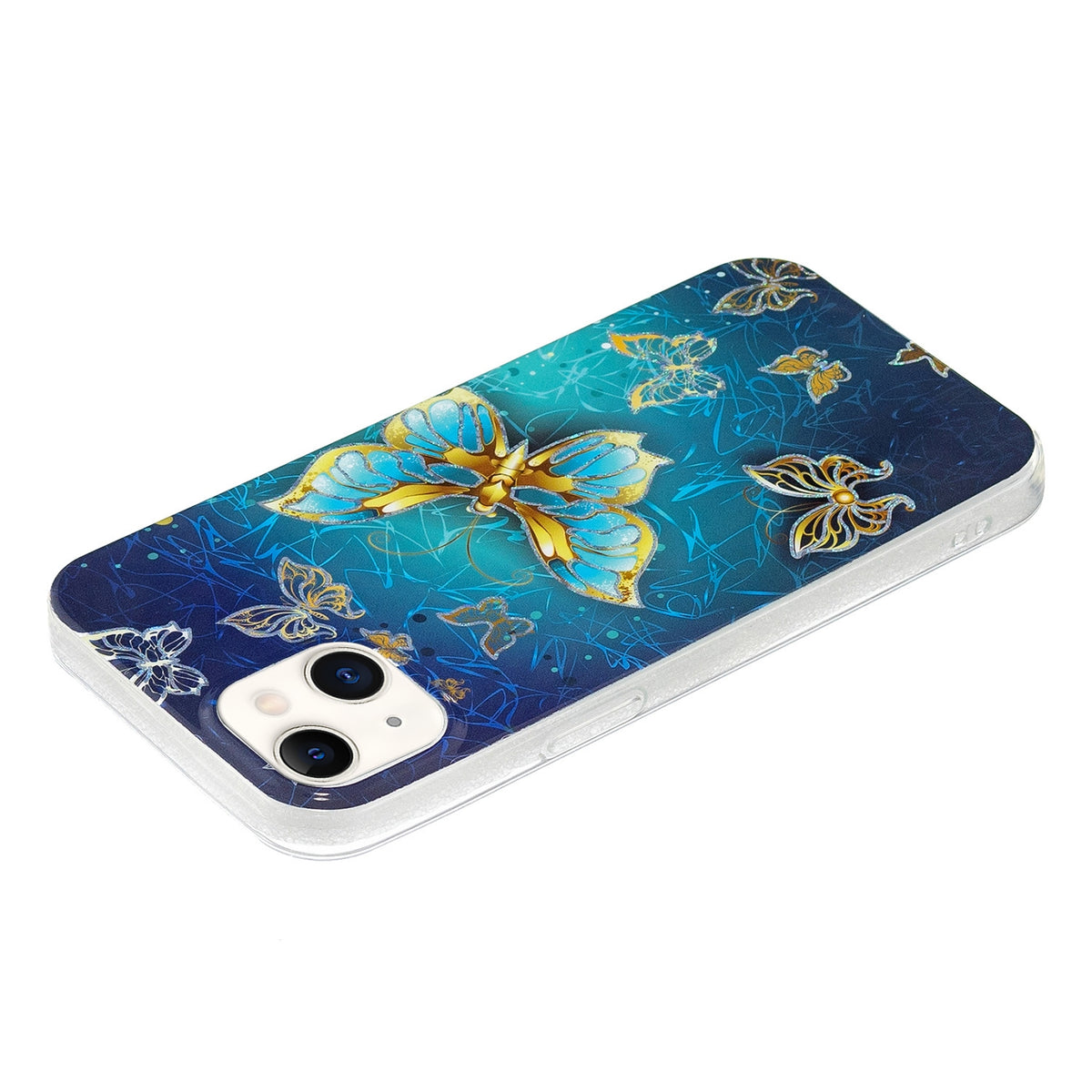 ELECTROPRIME Electroplating Soft TPU Phone Case For iPhone 15(Butterflies)