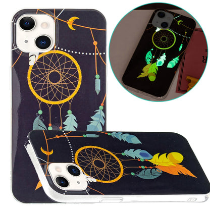 ELECTROPRIME For iPhone 15 Plus Electroplating Soft TPU Phone Case(Black Wind Chimes)