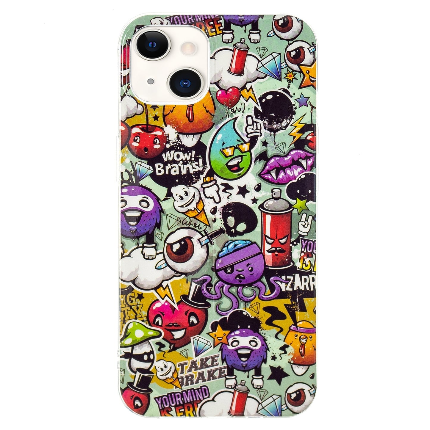 ELECTROPRIME For iPhone 15 Electroplating Soft TPU Phone Case(Rubbish)