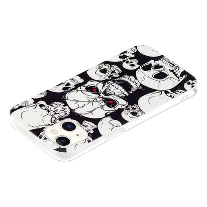 ELECTROPRIME For iPhone 15 Electroplating Soft TPU Phone Case(Skull)