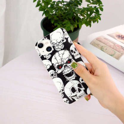 ELECTROPRIME For iPhone 15 Electroplating Soft TPU Phone Case(Skull)
