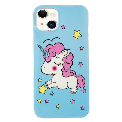 ELECTROPRIME For iPhone 15 Electroplating Soft TPU Phone Case(Star Unicorn)