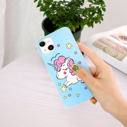 ELECTROPRIME For iPhone 15 Electroplating Soft TPU Phone Case(Star Unicorn)