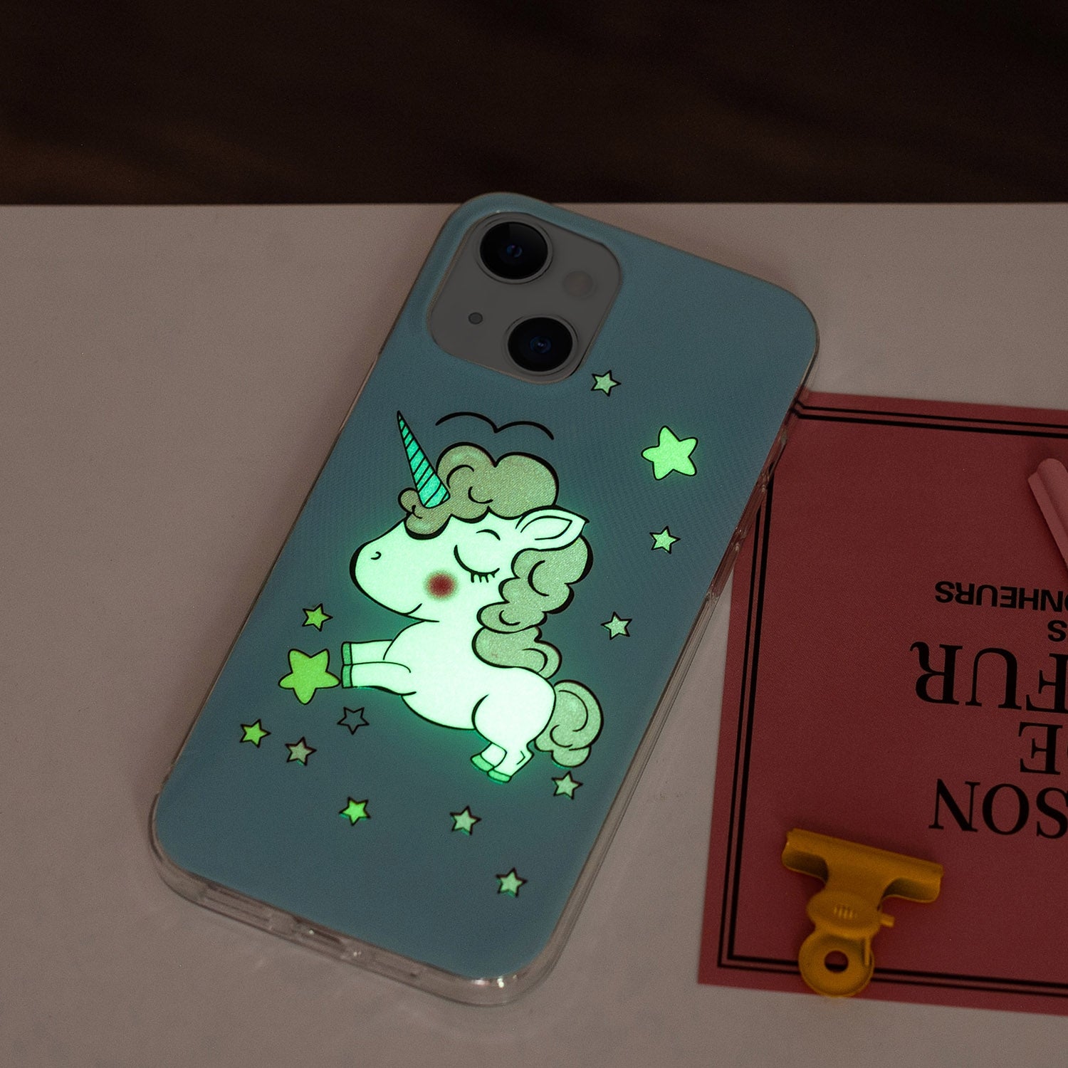 ELECTROPRIME For iPhone 15 Electroplating Soft TPU Phone Case(Star Unicorn)