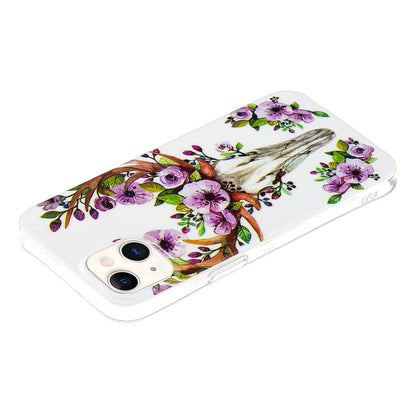 ELECTROPRIME For iPhone 15 Electroplating Soft TPU Phone Case(Flower Deer)