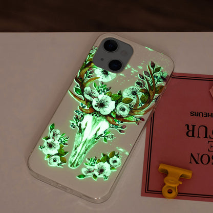 ELECTROPRIME For iPhone 15 Electroplating Soft TPU Phone Case(Flower Deer)