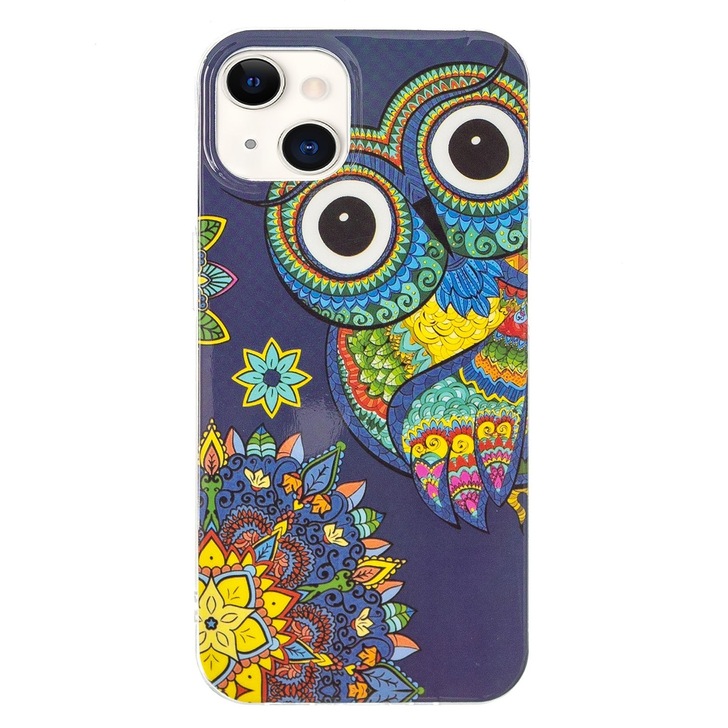 ELECTROPRIME For iPhone 15 Electroplating Soft TPU Phone Case(Blue Owl)