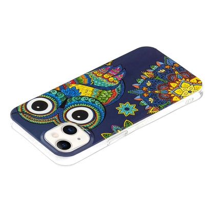 ELECTROPRIME For iPhone 15 Electroplating Soft TPU Phone Case(Blue Owl)