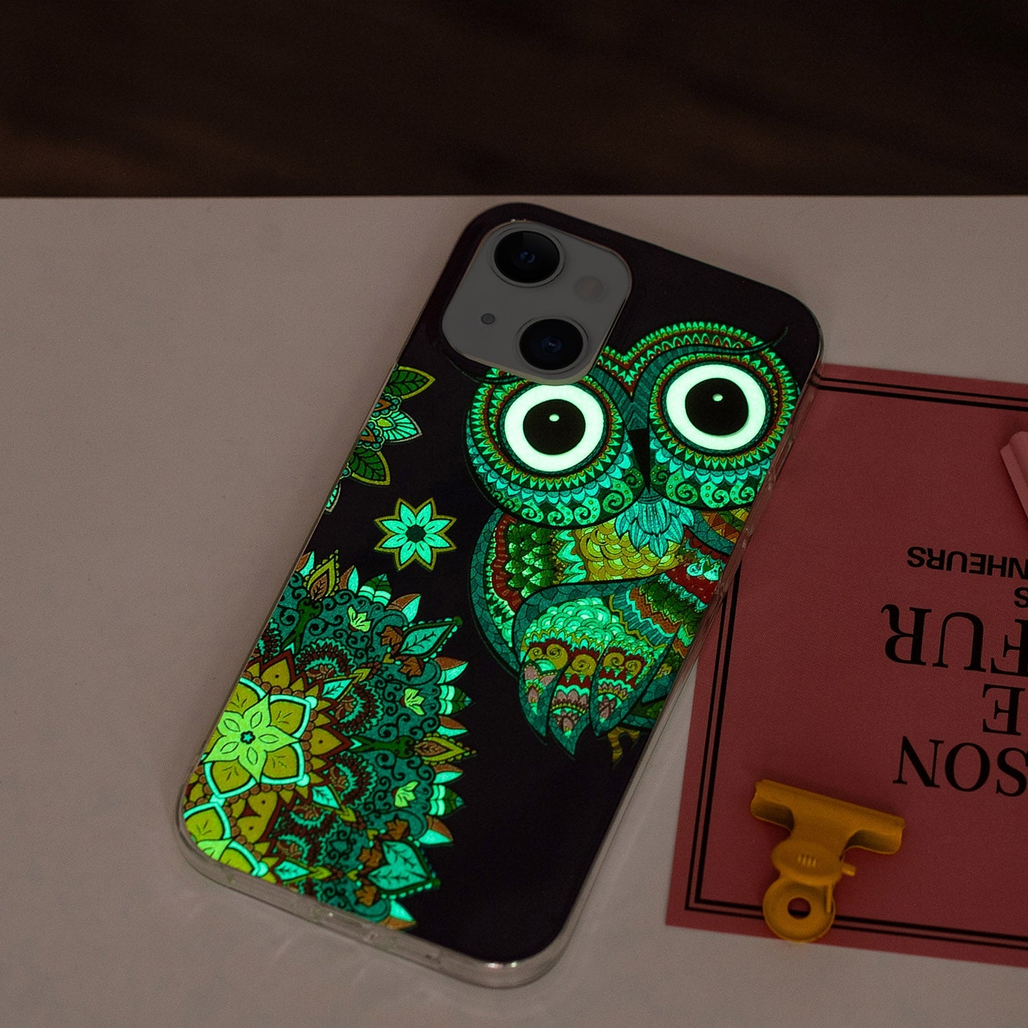 ELECTROPRIME For iPhone 15 Electroplating Soft TPU Phone Case(Blue Owl)
