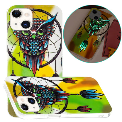 ELECTROPRIME For iPhone 15 Electroplating Soft TPU Phone Case(Owl)